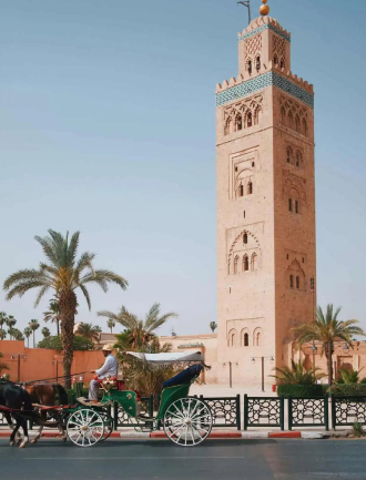 Mosquée de Koutoubia à Marrakech au Maroc.
